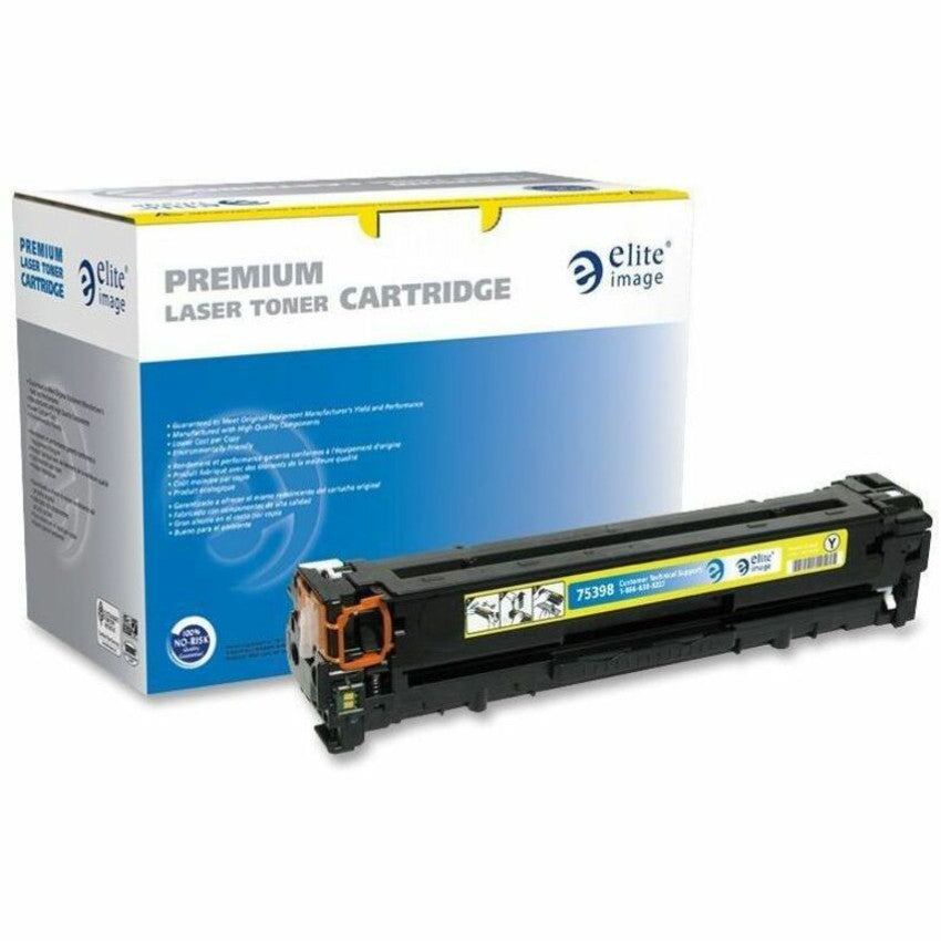 Elite Image Remanufactured Laser Toner Cartridge - Alternative for HP 125A (CB542A) - Yellow - 1 Each (75398)