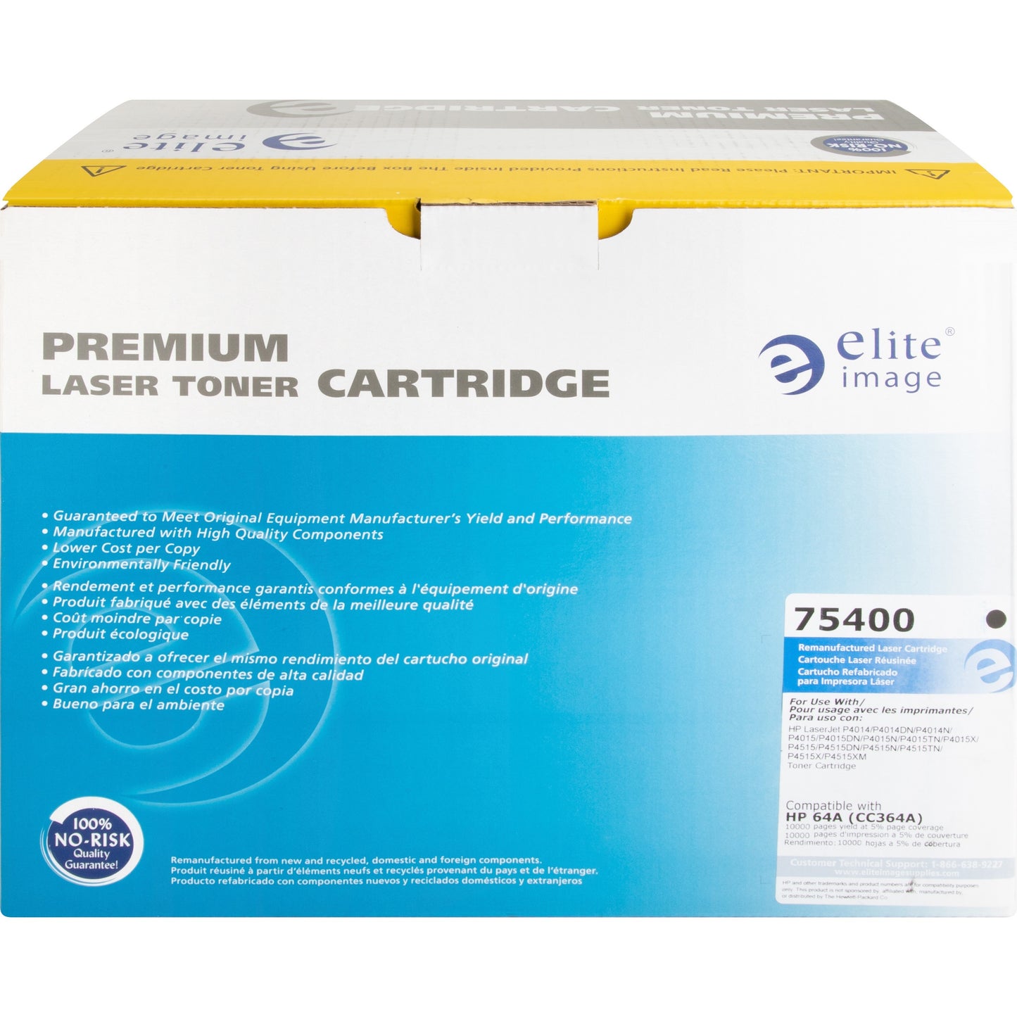 Elite Image Remanufactured Toner Cartridge - Alternative for HP 64A (CC364A) (75400)