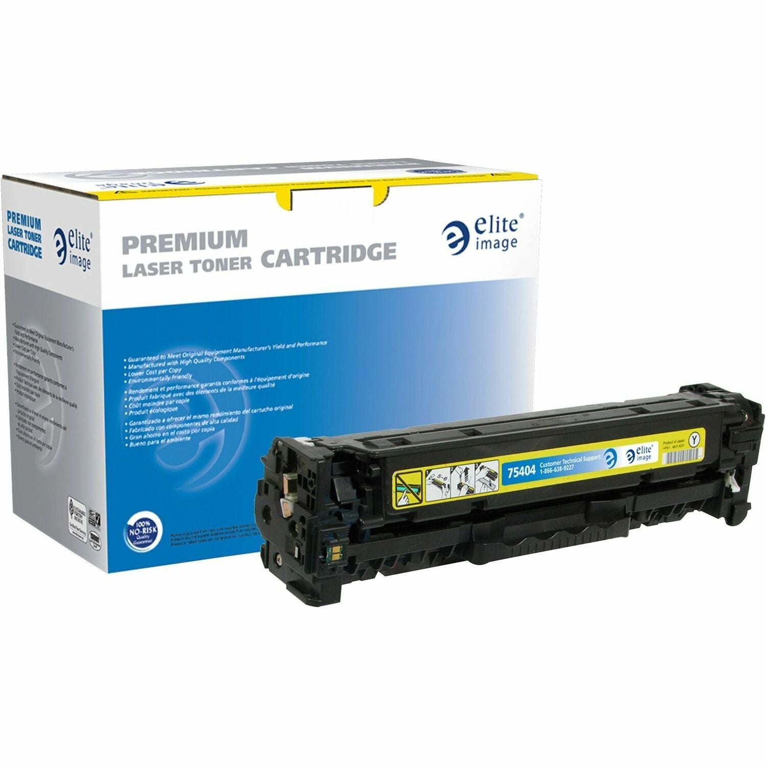 Elite Image Remanufactured Toner Cartridge - Alternative for HP 304A (CC532A) (75404)