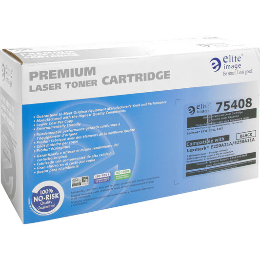 Elite Image Remanufactured Toner Cartridge - Alternative for Lexmark (E250A11A) (75408)