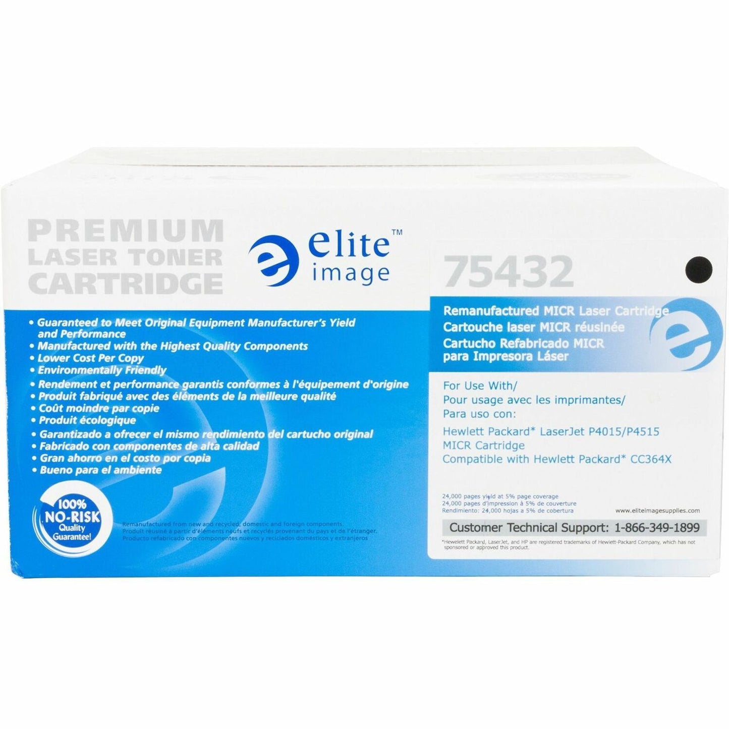 Elite Image Remanufactured MICR High Yield Laser Toner Cartridge - Alternative for HP 64X (CC364X) - Black - 1 Each (75432)