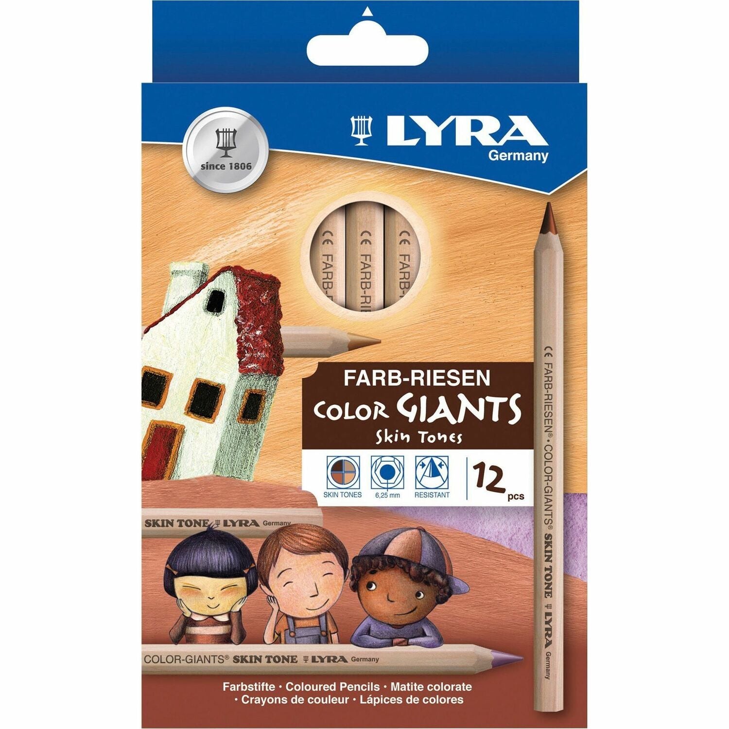 Lyra Color-Giants Skin Tone Colored Pencils (3931124)