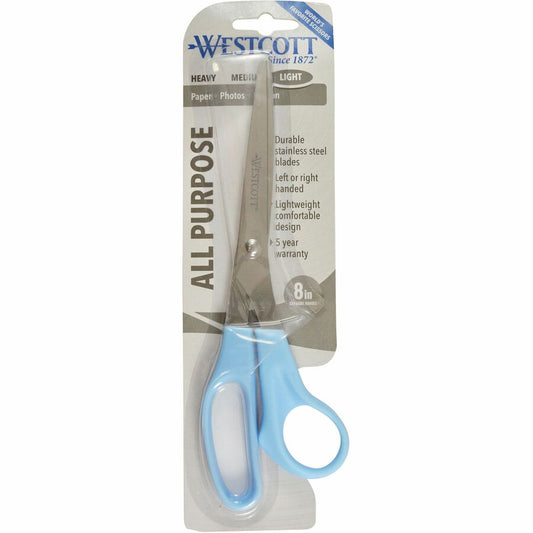 Westcott All Purpose 8" Stainless Steel Straight Scissors (13151)