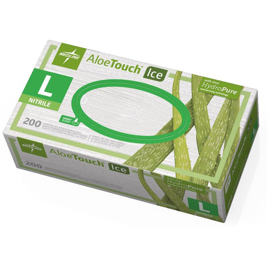 Medline Aloetouch Ice Nitrile Gloves (MDS195286)