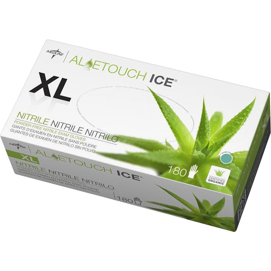 Medline Aloetouch Ice Nitrile Gloves (MDS195287)