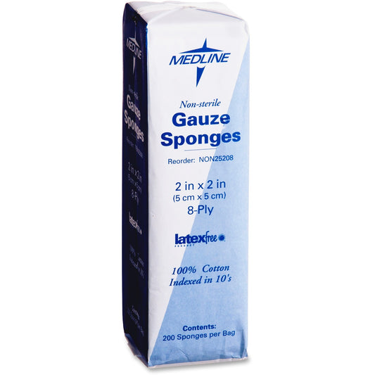 Medline Nonsterile Woven Gauze Sponges (NON25208)