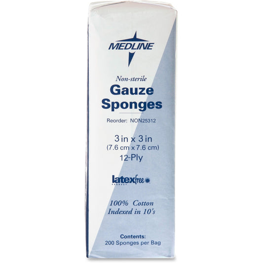 Medline Nonsterile Woven Gauze Sponges (NON25312)