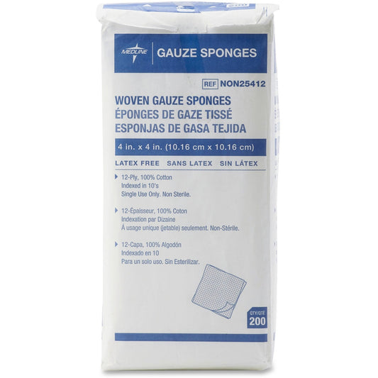 Medline Nonsterile Woven Gauze Sponges (NON25412)