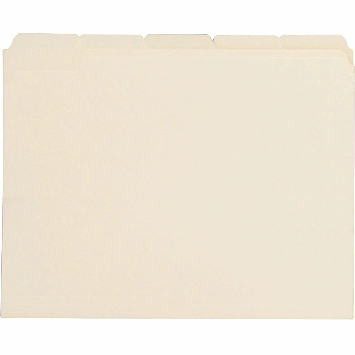 Business Source 1/5 Tab Cut Letter Recycled Top Tab File Folder (43567)