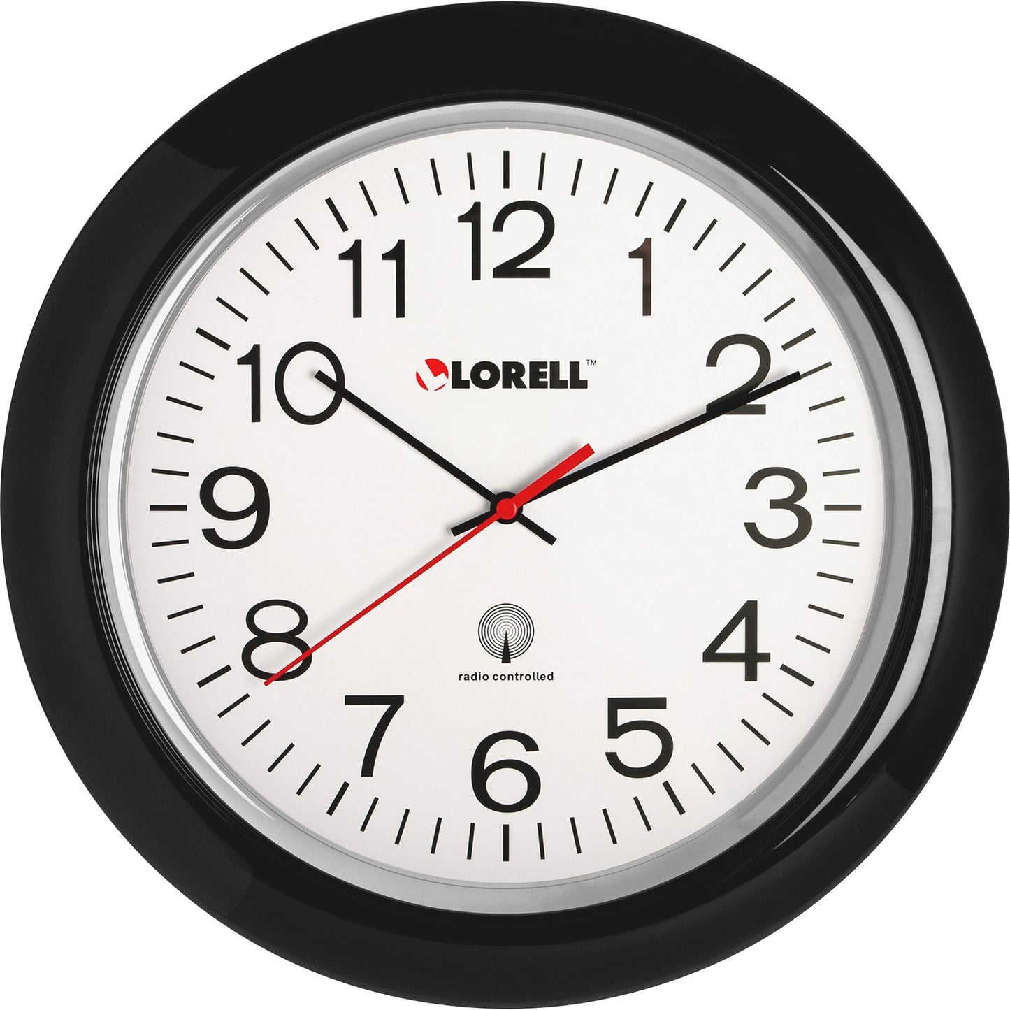 Lorell 13-1/4" Radio-Controlled Wall Clock (60994)