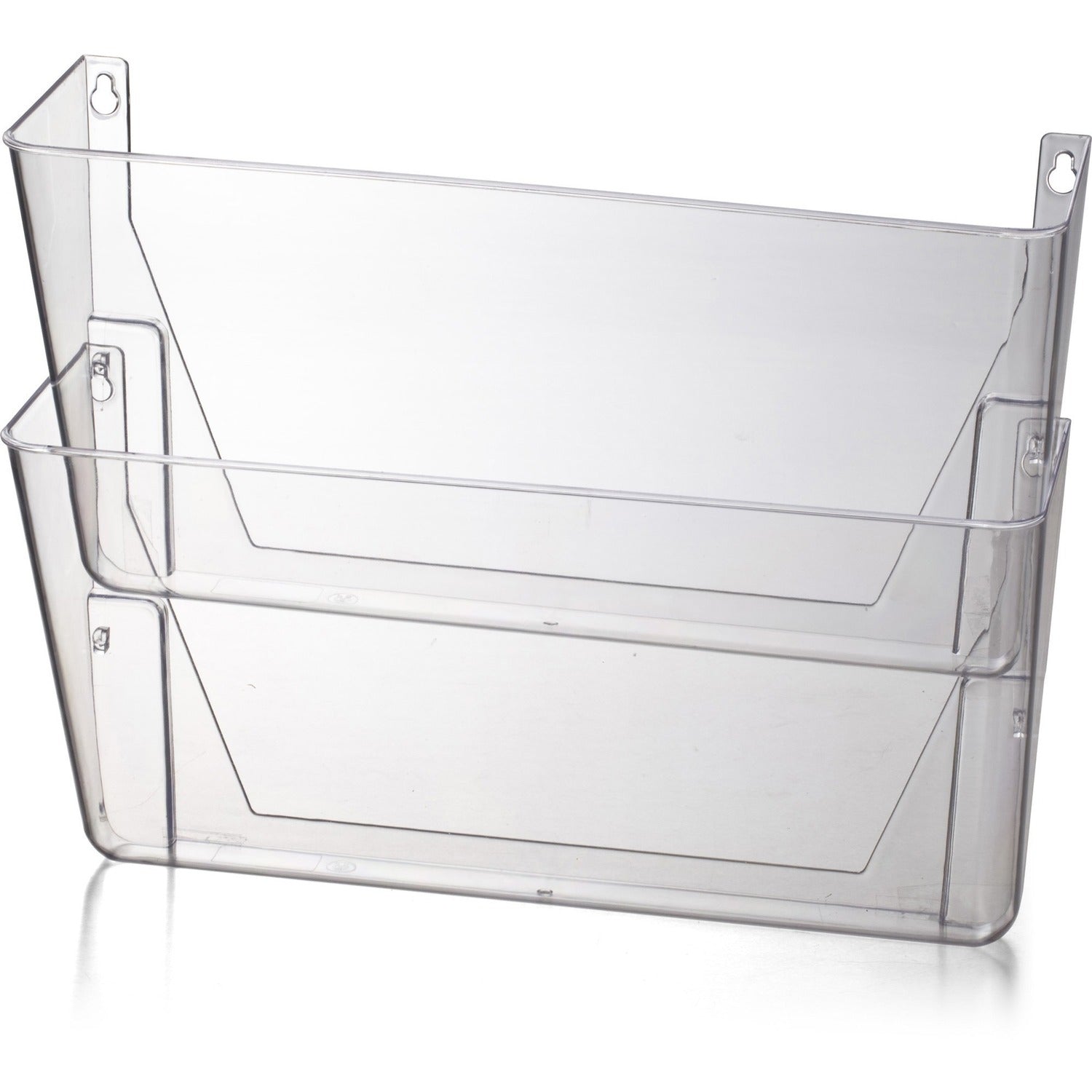 Officemate Mountable Wall File, Clear, 2PK (21404)