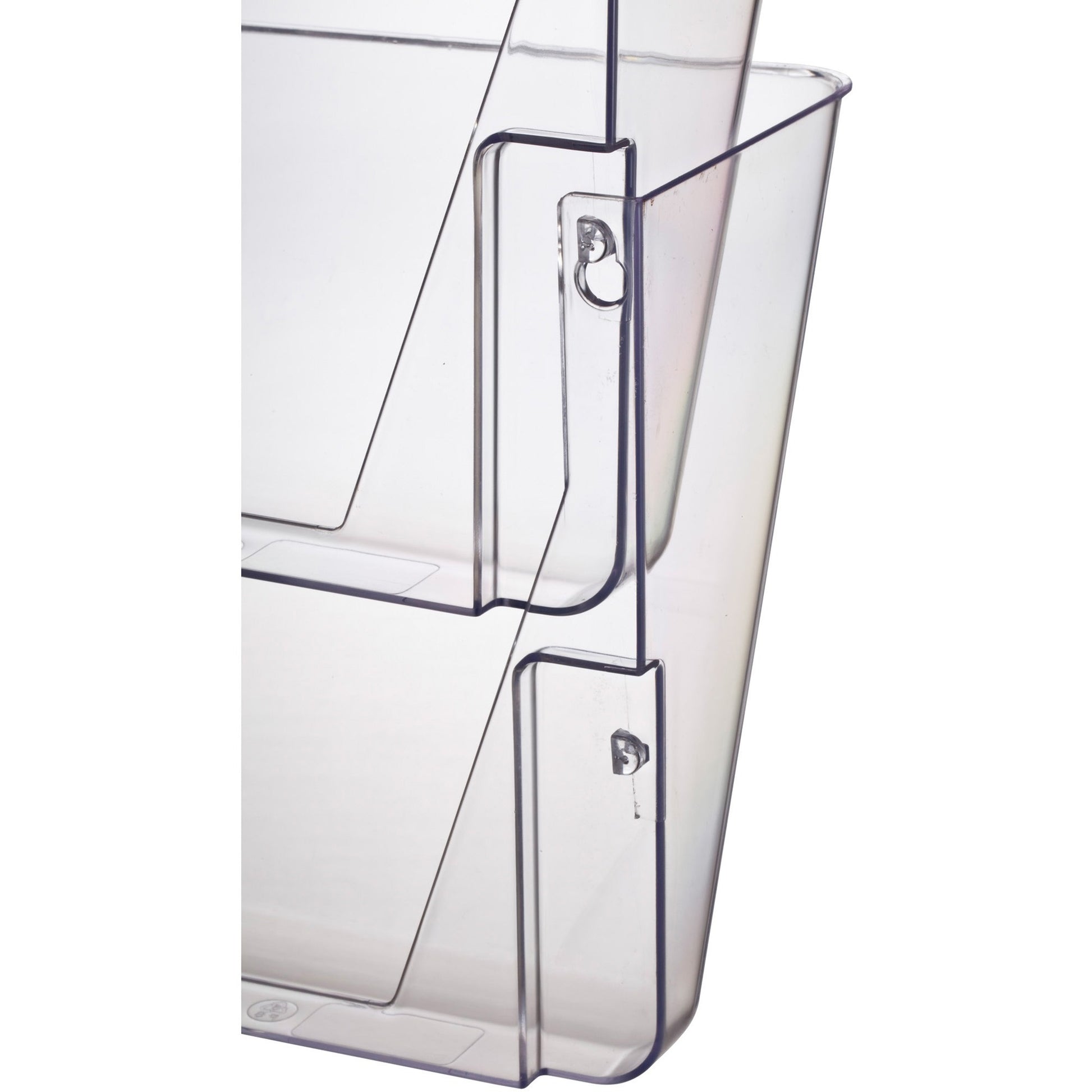 Officemate Mountable Wall File, Clear, 2PK (21404)