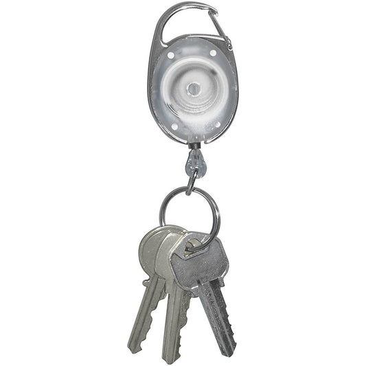 Tatco Reel Key Chain with Chrome Carabiner (58200)