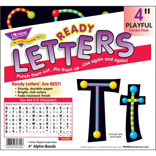 Trend 4" Ready Letter Alphabeads (79755)