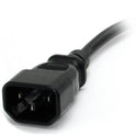 StarTech 1ft Power Extension Cord C14 To 5-15r (PAC100)