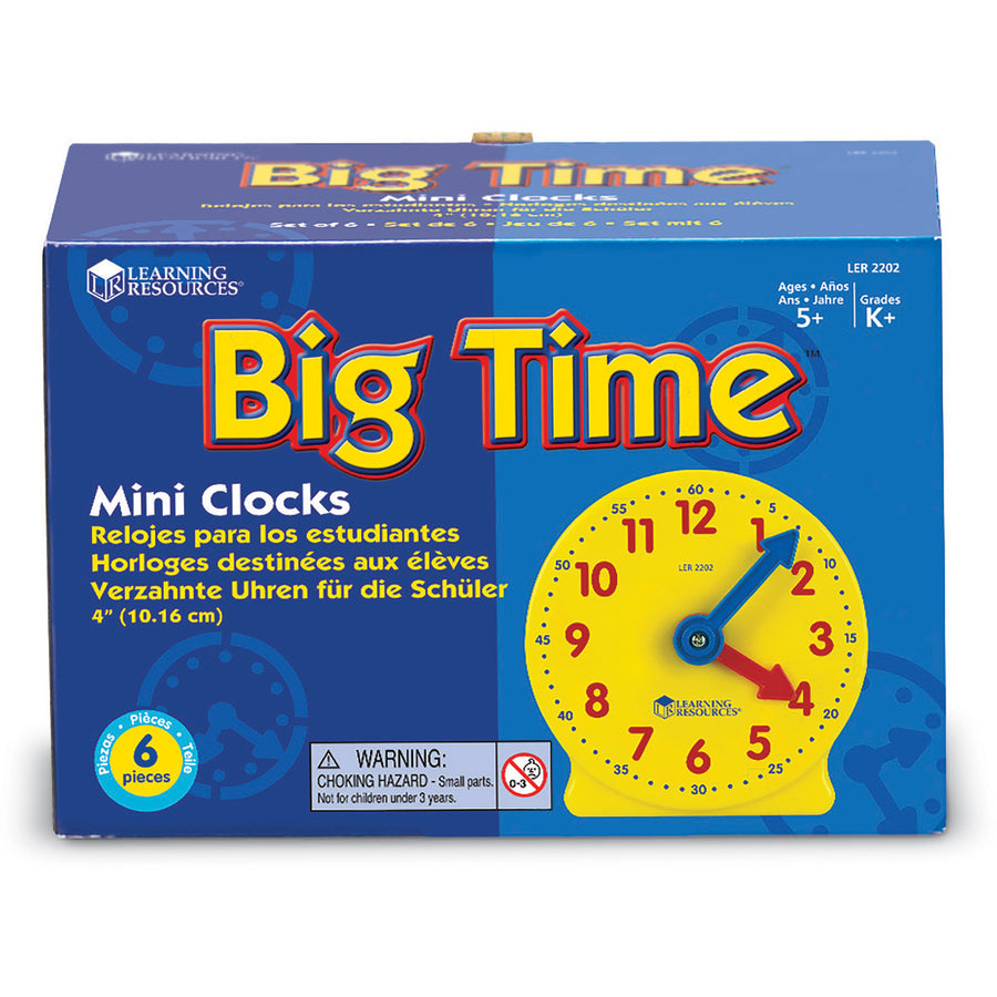 Learning Resources Pre K-4 Learning Clocks Set (LER2202)