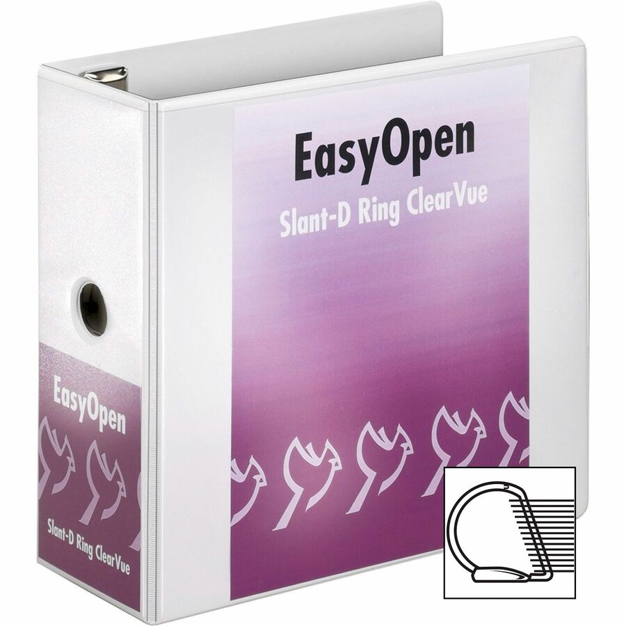 Cardinal EasyOpen Clearvue Slant D-Ring Binders (10350CB)