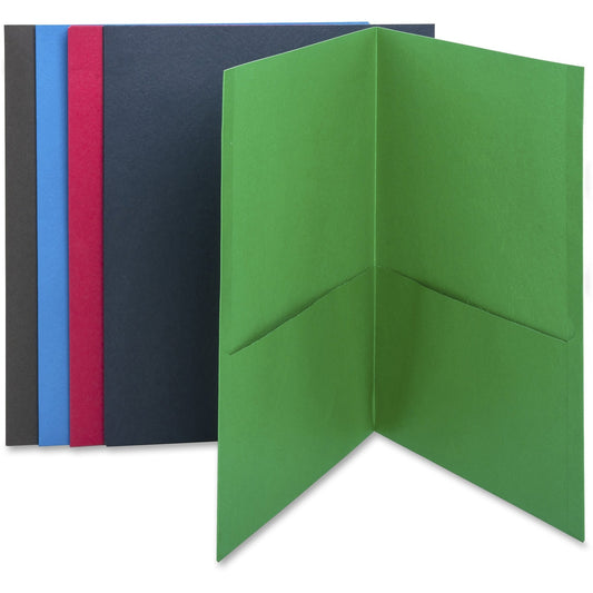 Business Source Letter Recycled Pocket Folder (78502)