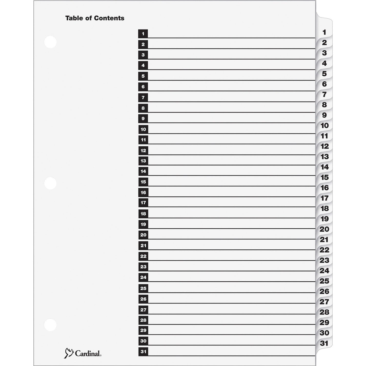 Cardinal OneStep Daily Index System (60113CB)