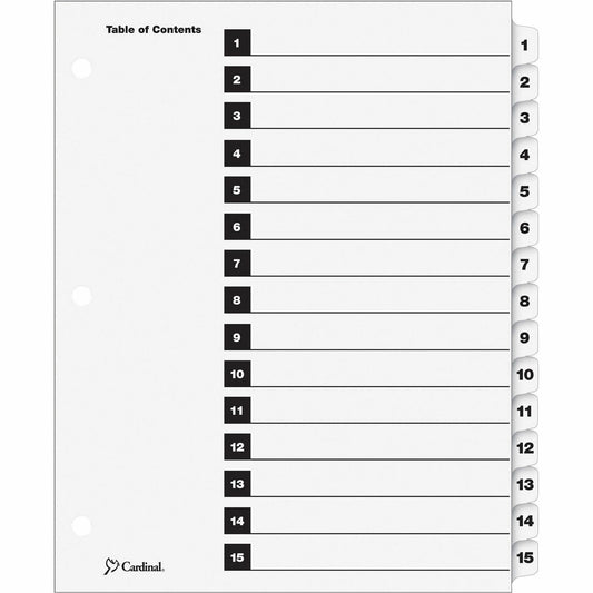 Cardinal OneStep Numbered Index System (61513CB)