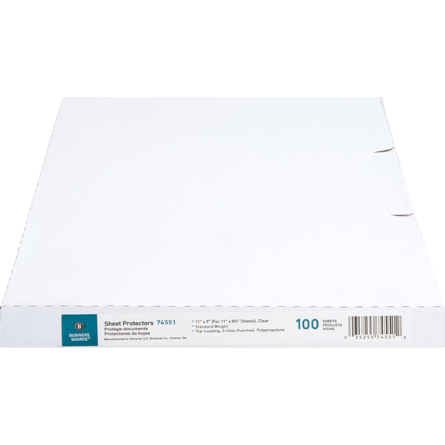 Business Source Top-Loading Poly Sheet Protectors (74551)