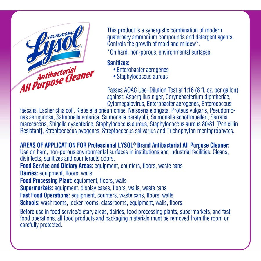 Professional Lysol Antibacterial All Purpose Cleaner (74392)