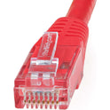 StarTech 10ft Cat6 Ethernet Cable Red Cat 6 Poe (C6PATCH10RD)