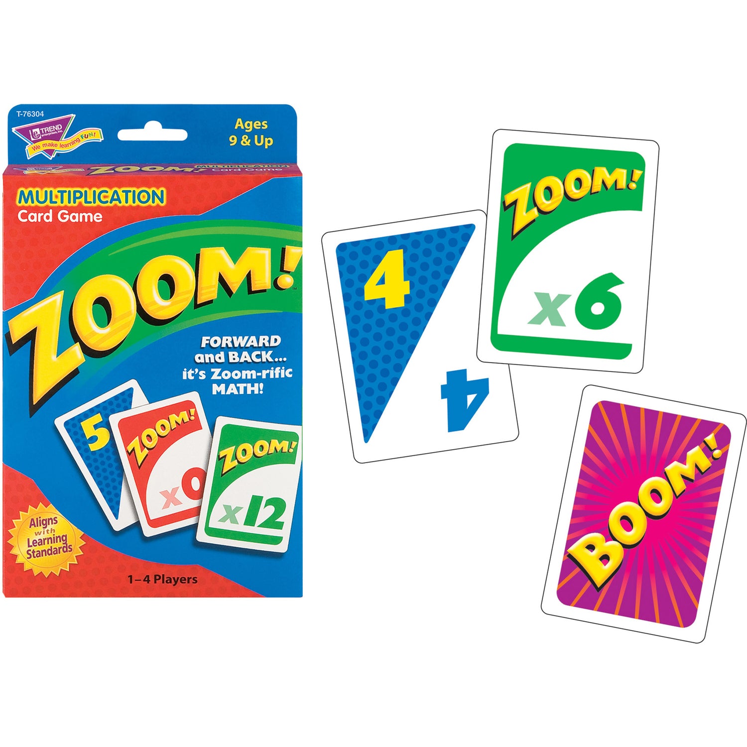 TREND Zoom Math Card Game, Ages 9 and Up, 100 Cards/Set (T76304)