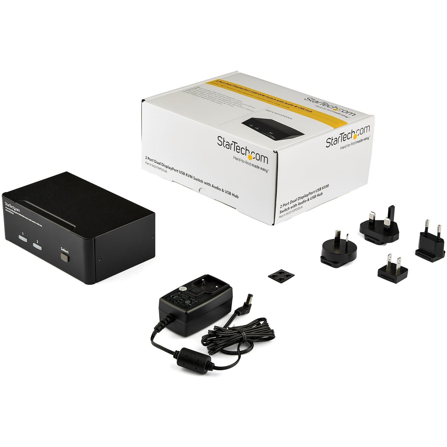 StarTech 2 Port Dual Displayport Usb Kvm Switch (SV231DPDDUA)
