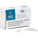 Business Source Non-Skid Paper Clips (65365)