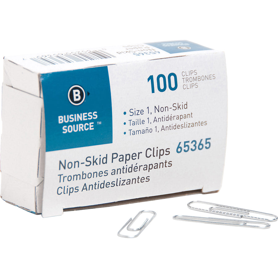 Business Source Non-Skid Paper Clips (65365)