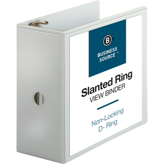 Business Source Basic D-Ring White View Binders (28445)