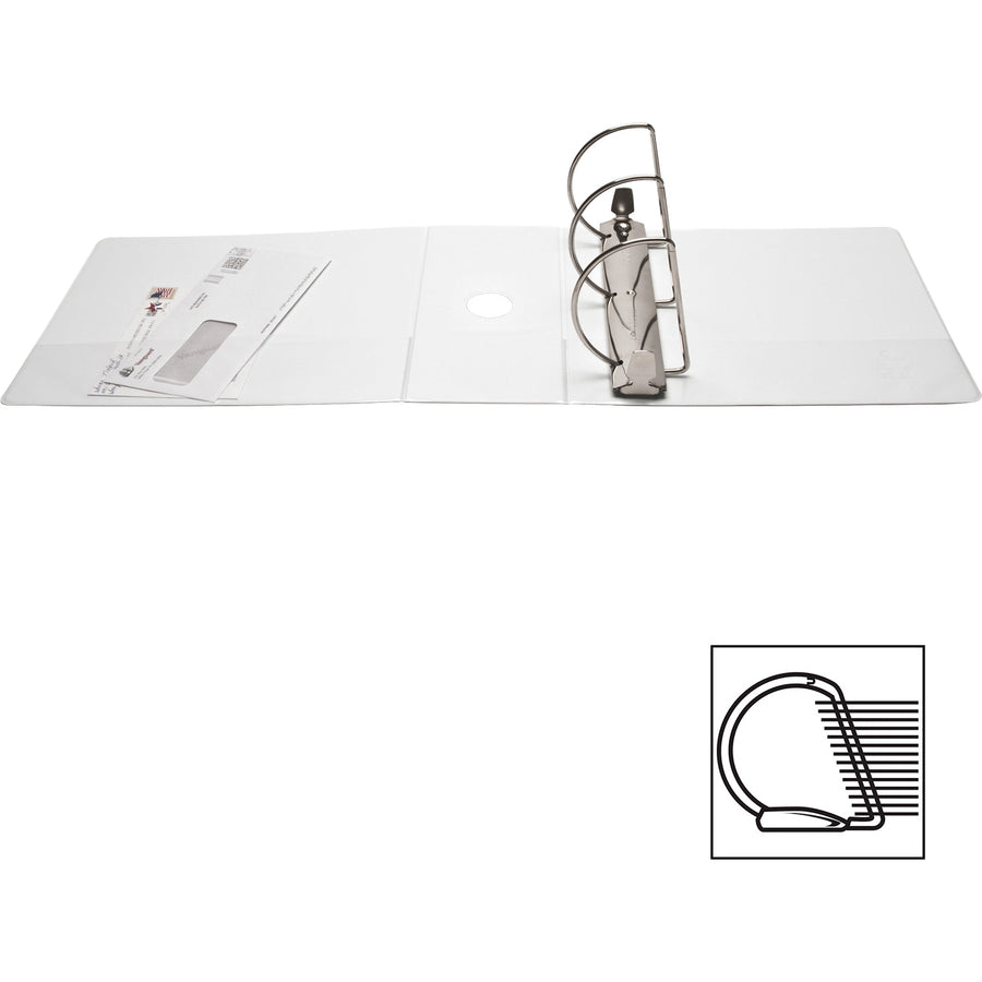 Business Source Basic D-Ring White View Binders (28445)