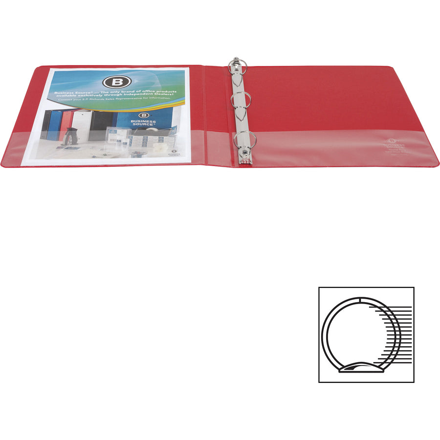 Business Source Basic Round Ring Binders (28550)