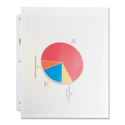 Business Source Nonglare Top-loading Sheet Protectors (74449)