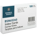 Business Source Plain Index Cards (65260)