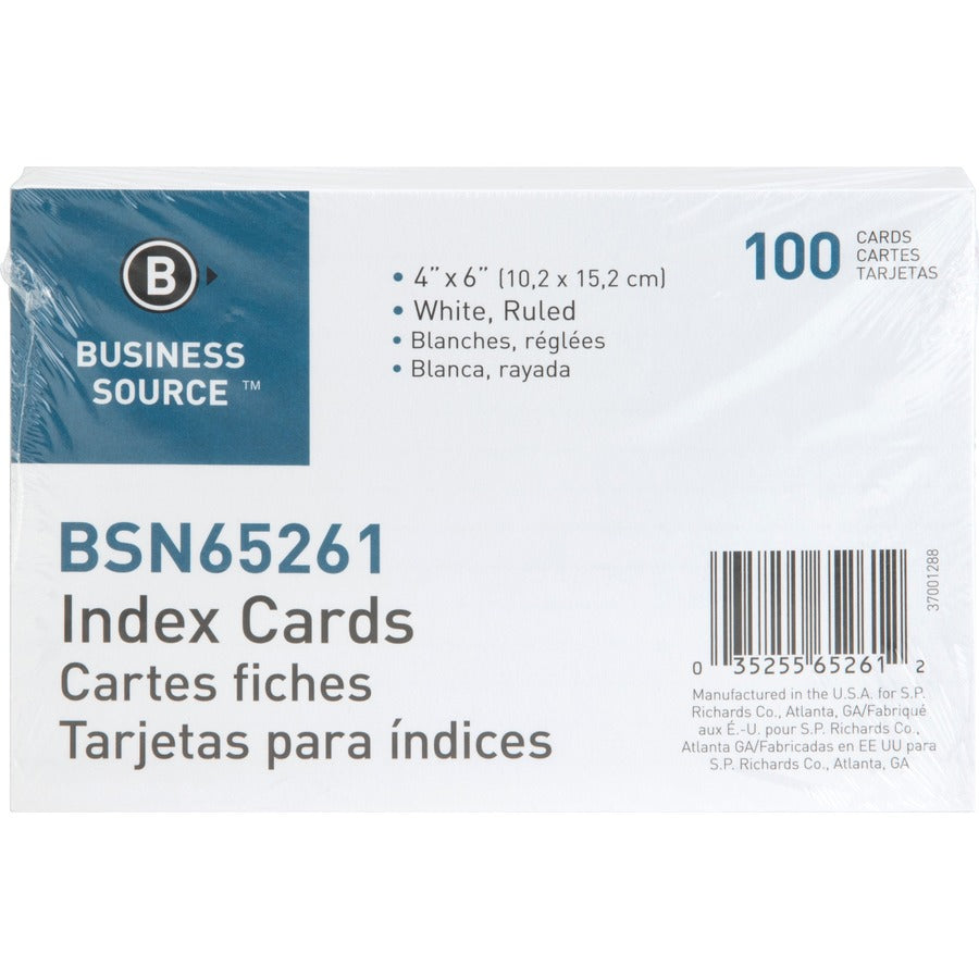 Business Source Ruled Index Cards (65261)