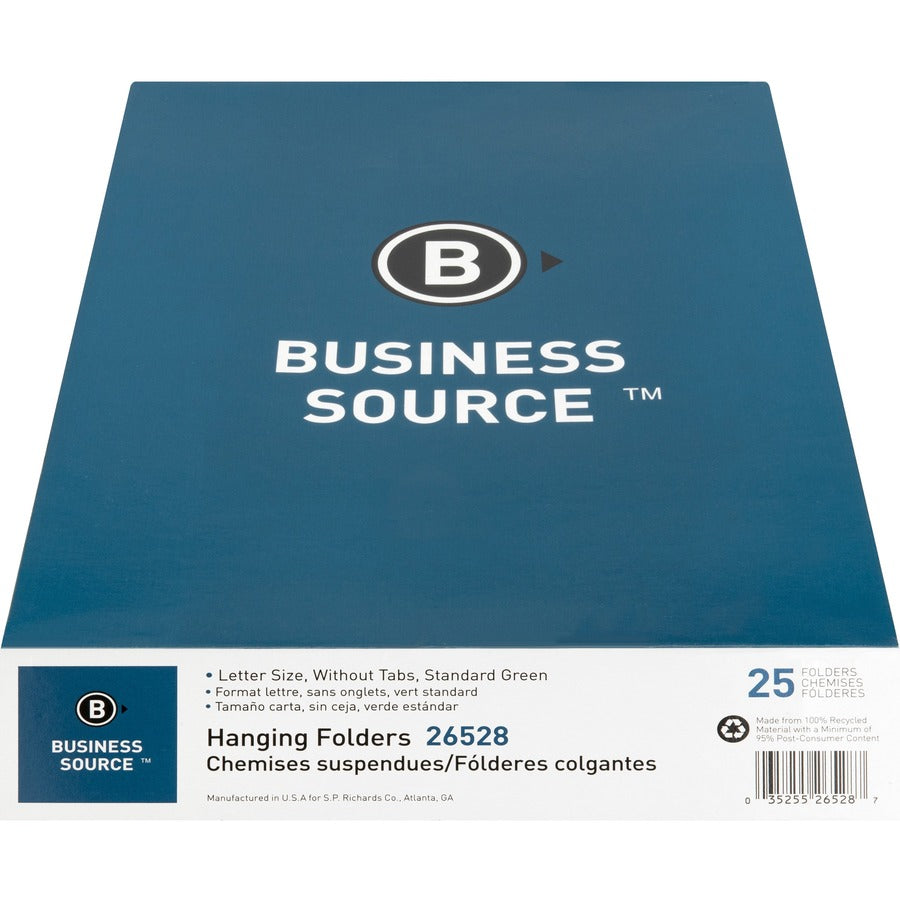Business Source Letter Recycled Hanging Folder (26528)