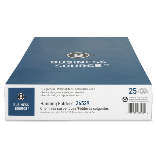 Business Source Legal Recycled Hanging Folder (26529)