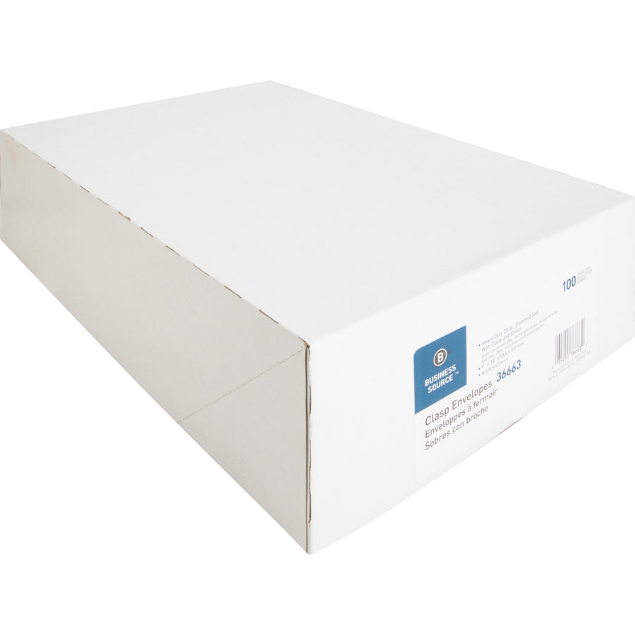 Business Source Heavy-duty Clasp Envelopes (36663)