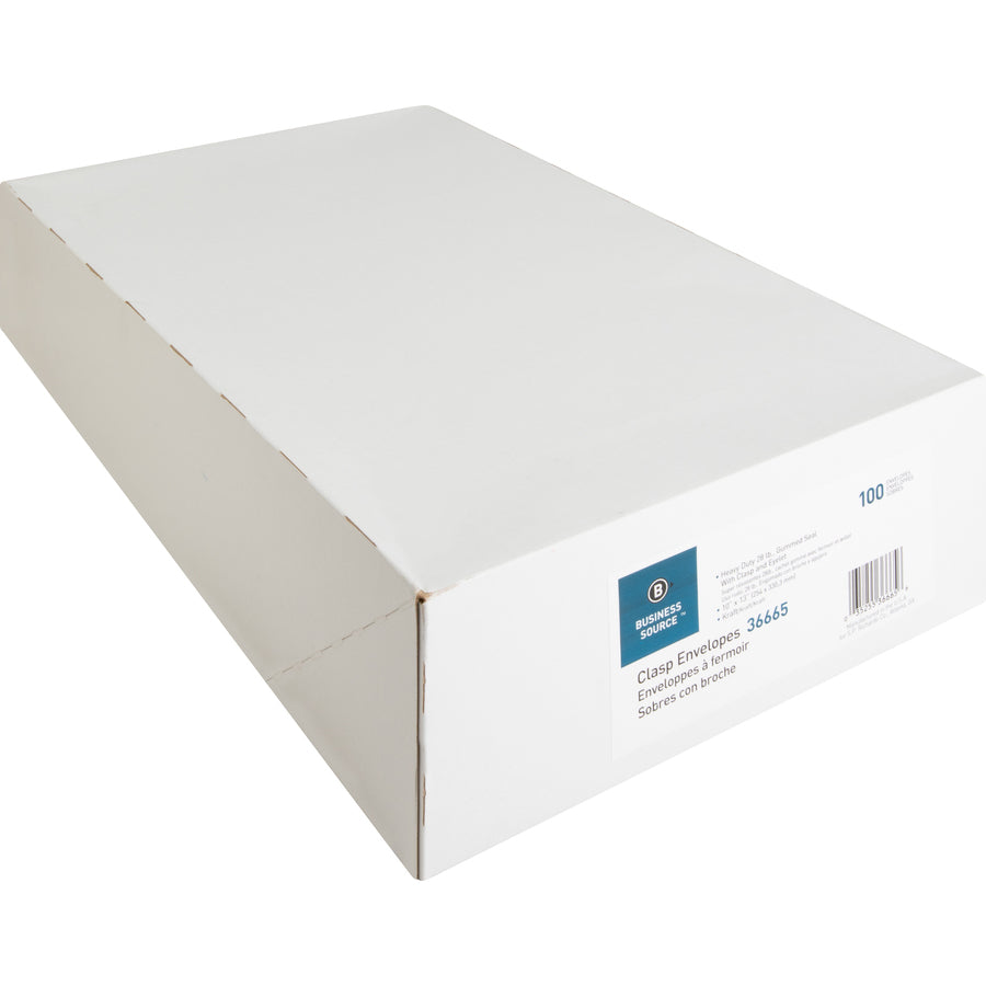 Business Source Heavy-duty Clasp Envelopes (36665)