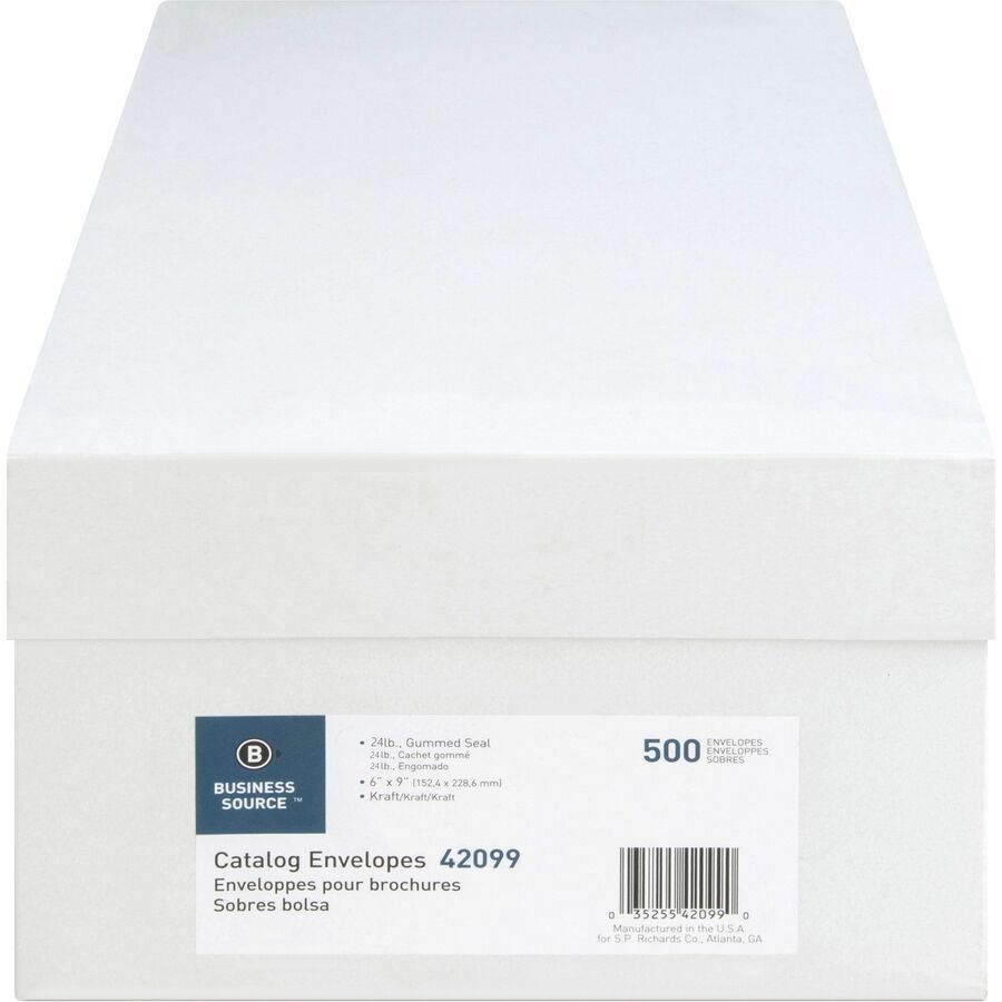 Business Source Durable Kraft Catalog Envelopes (42099)