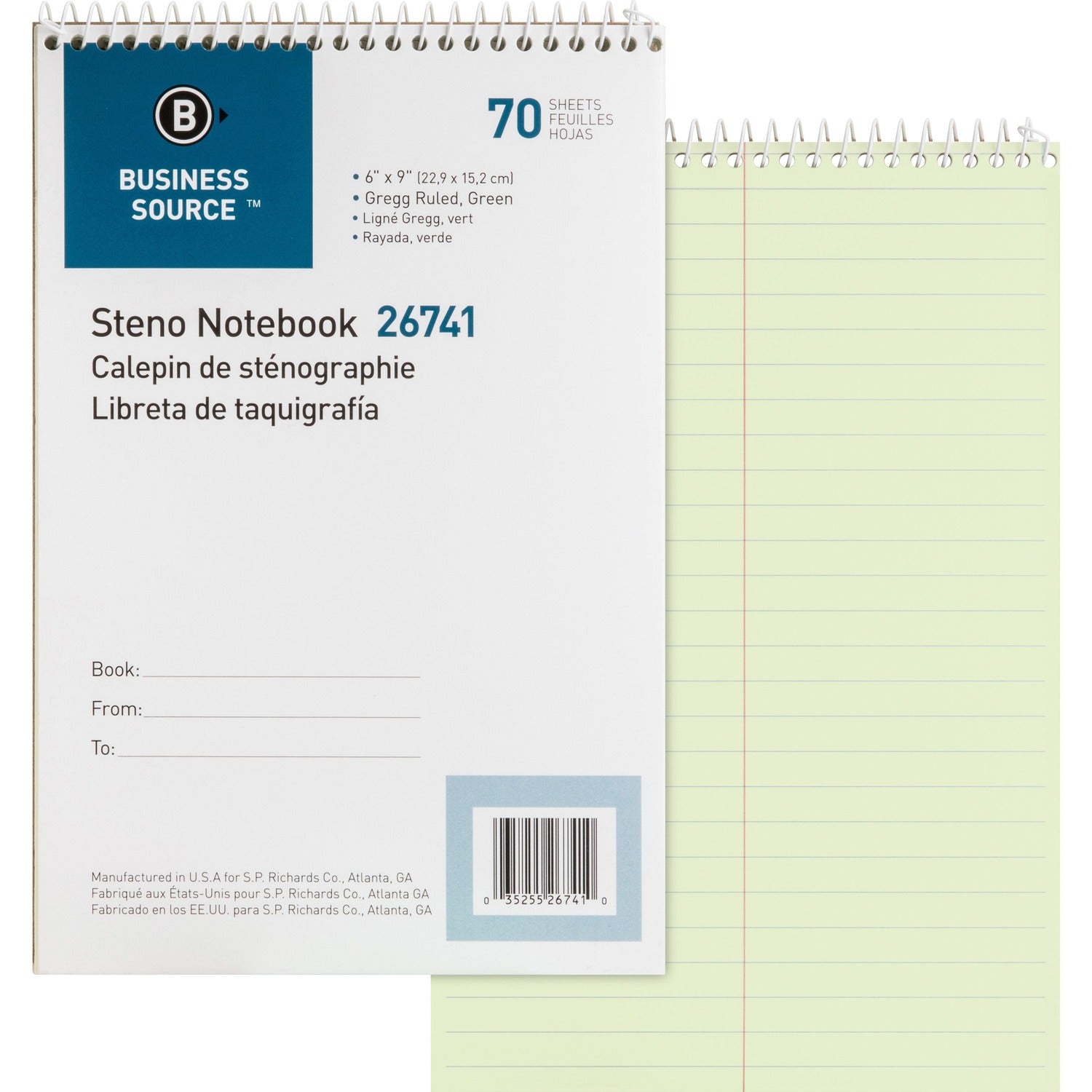 Business Source Steno Notebook (26741)