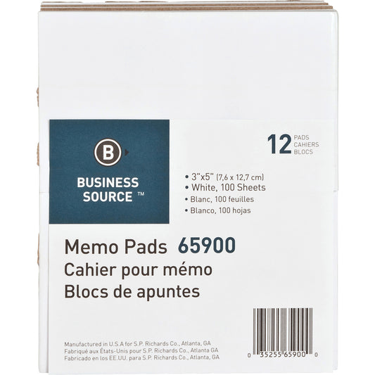 Business Source Plain Memo Pads (65900)