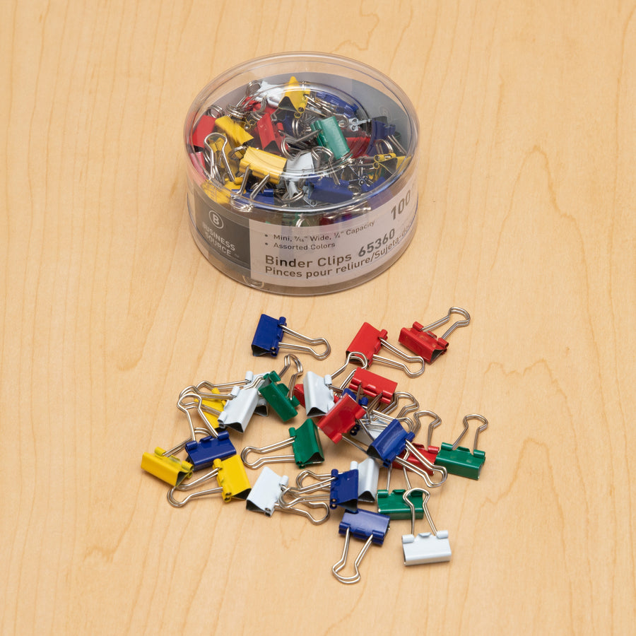 Business Source Colored Fold-back Binder Clips (65360)