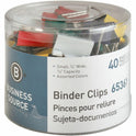 Business Source Colored Fold-back Binder Clips (65361)