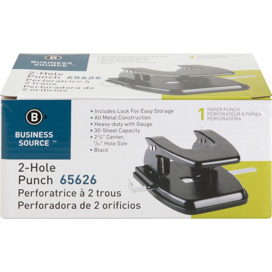 Business Source Heavy-duty 2-Hole Punch (65626)