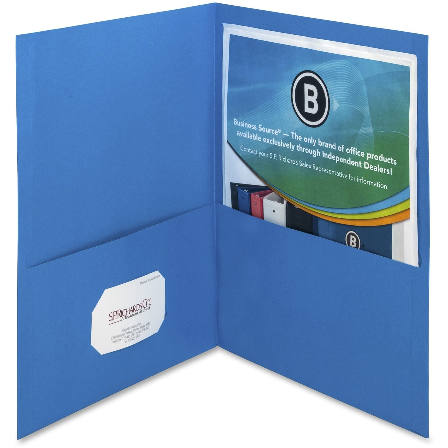 Business Source Letter Recycled Pocket Folder (78491)