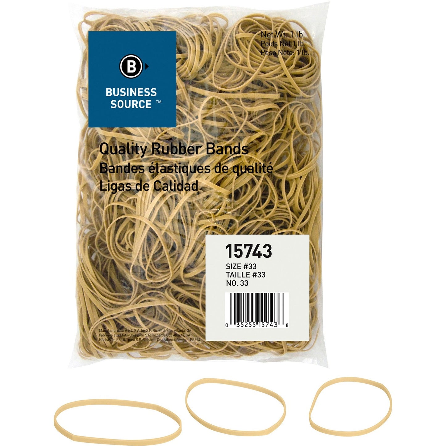 Business Source Quality Rubber Bands (15743)