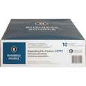 Business Source Straight Tab Cut Letter Recycled File Pocket (65792)